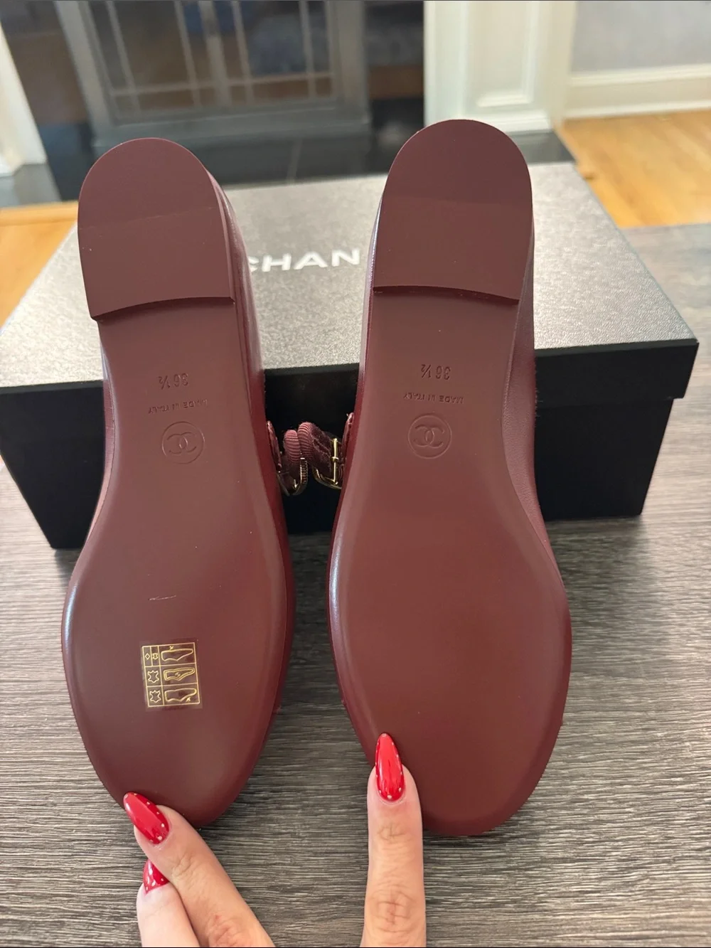 Chanel Fall/Winter Burgundy Mary Jane’s BNIB 36.5